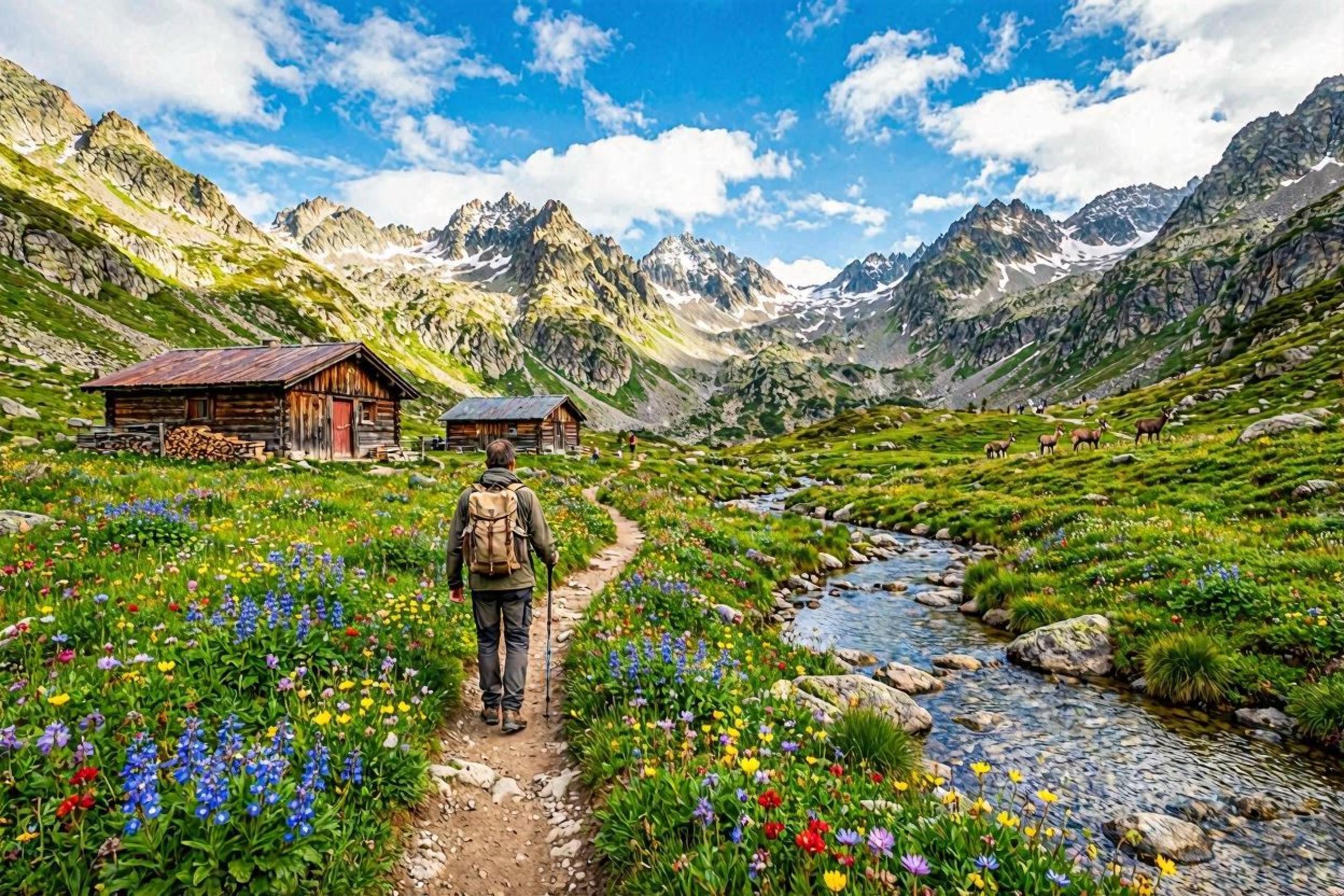 Hiking in Incles Valley