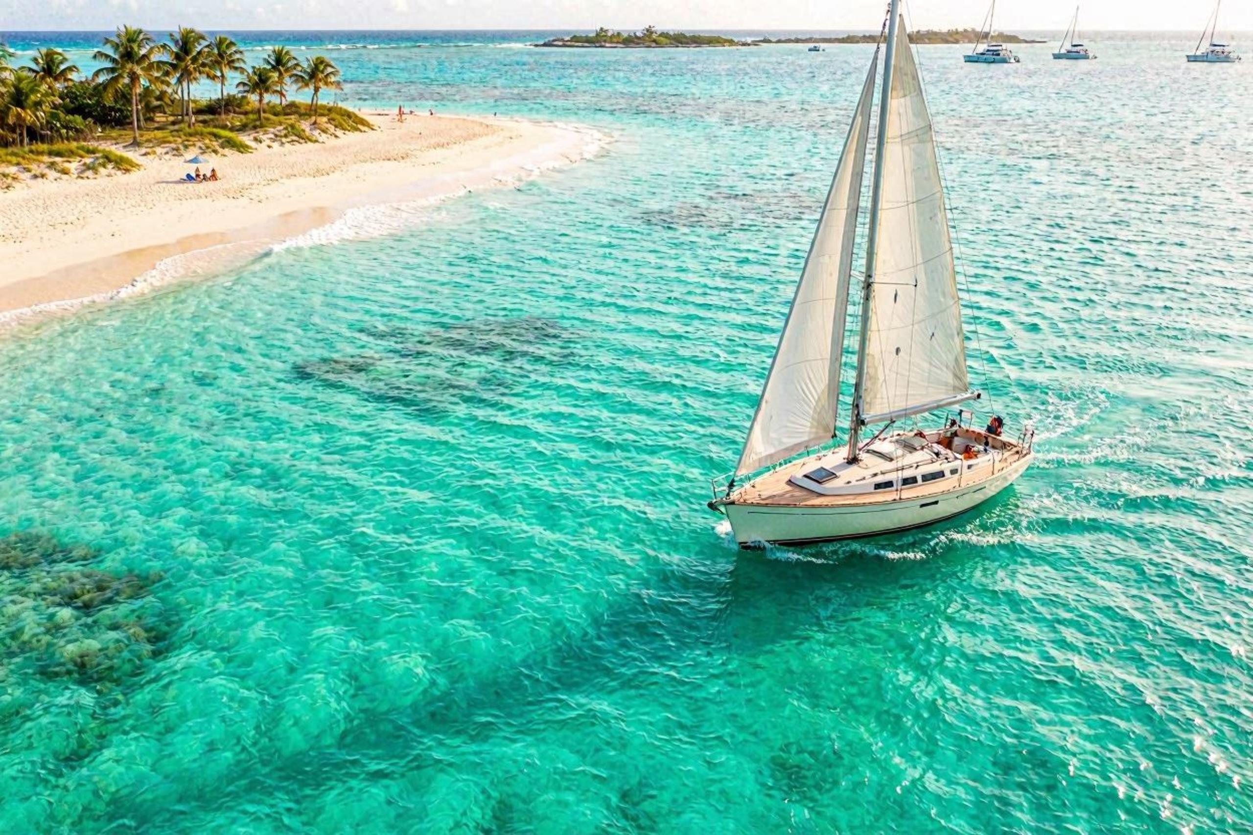 Sailing around Barbuda