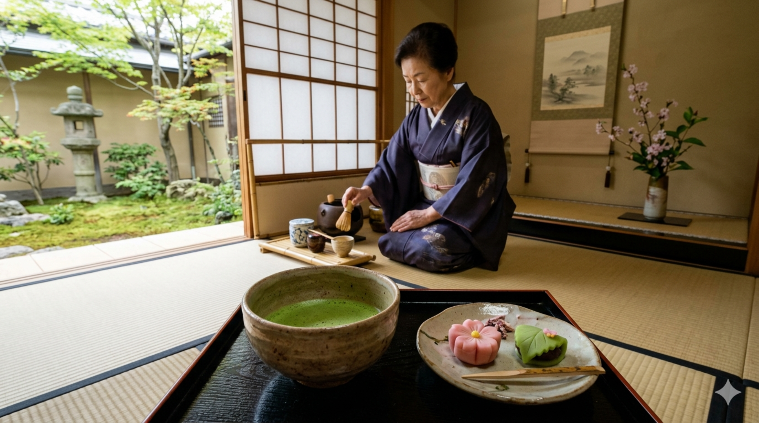 Matcha & Japanese Sweets (Wagashi)