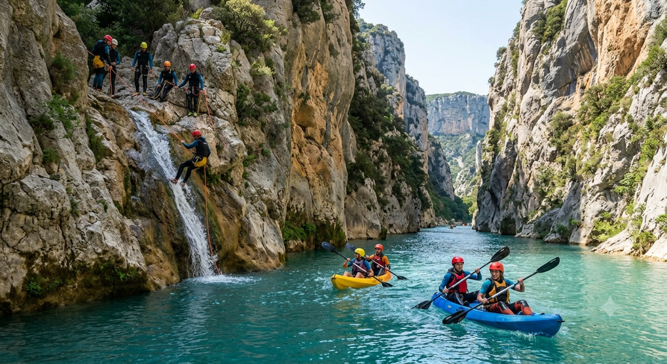 Kayaking & Canyoning in Verdon Gorge