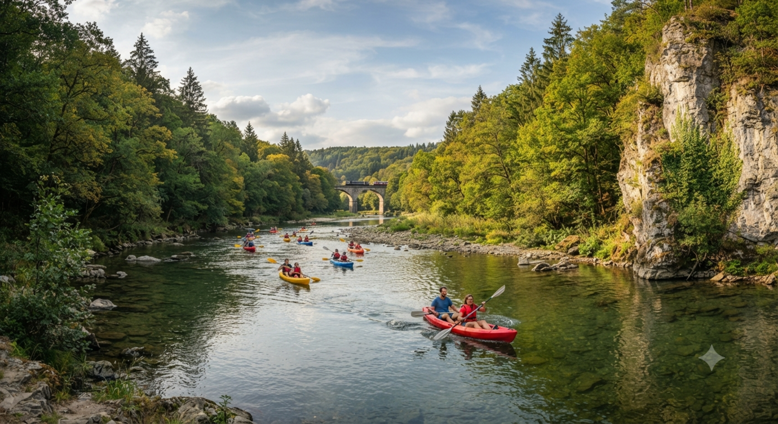 Kayaking on the Lesse River