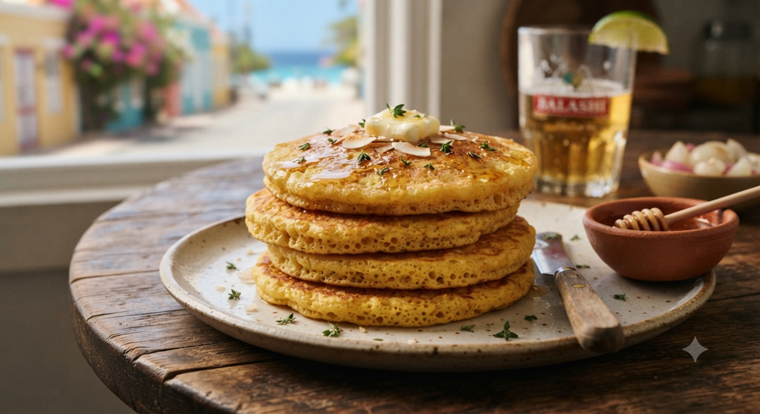 Pan Bati (Aruban Cornmeal Pancake)