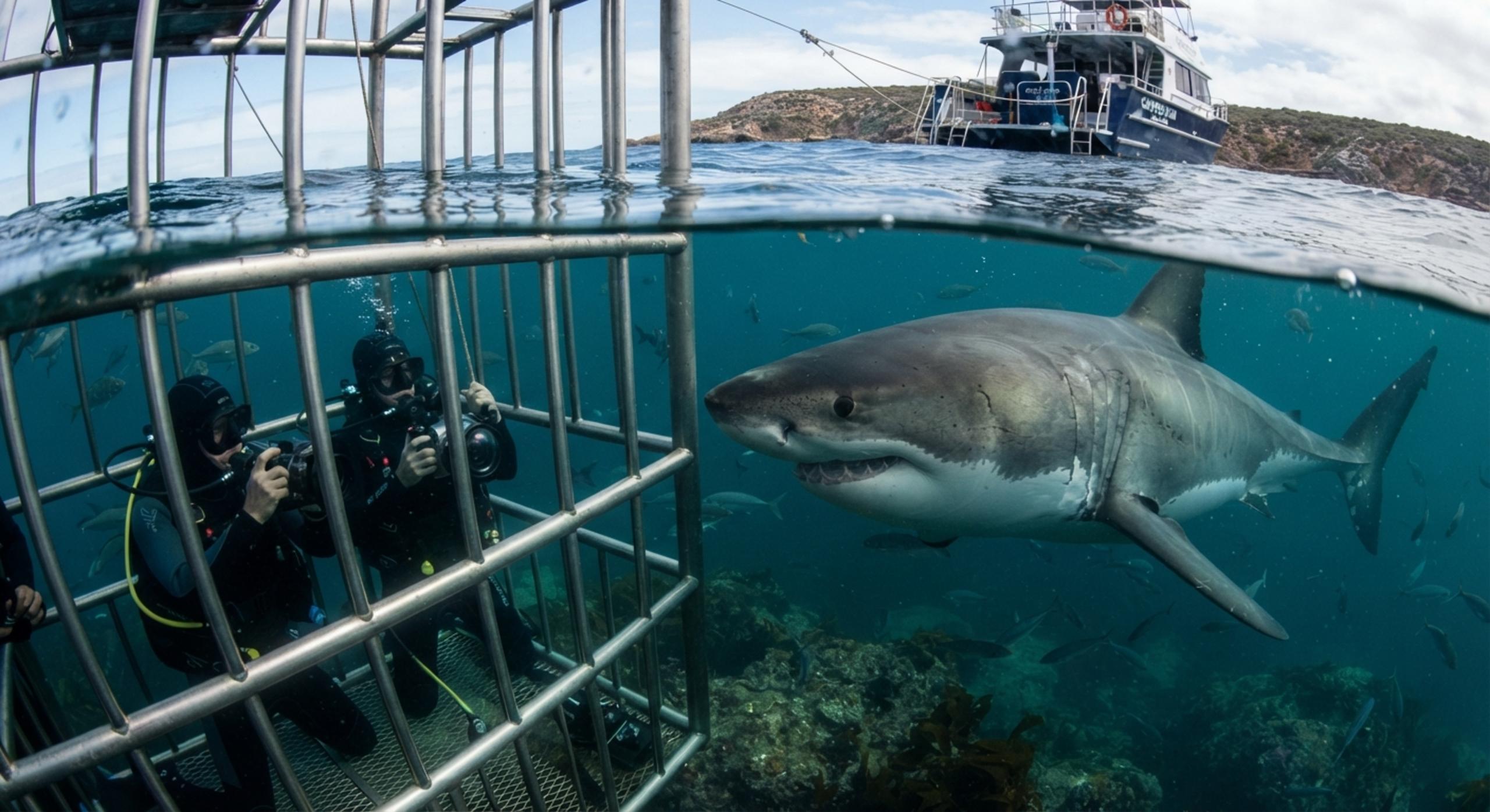Shark Cage Diving in Port Lincoln