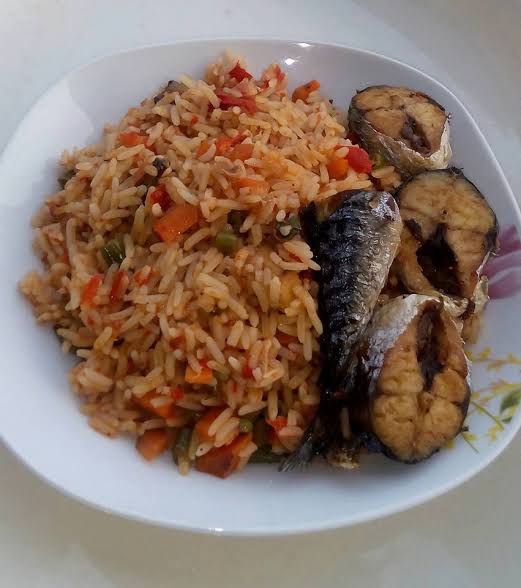 Jollof rice with fish
