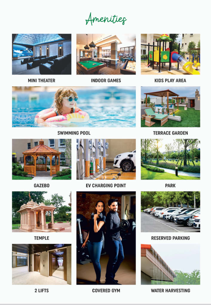 Brijeshwar Avenue township amenities — clubhouse, garden, EV charging, parking Vaishali Nagar Jaipur