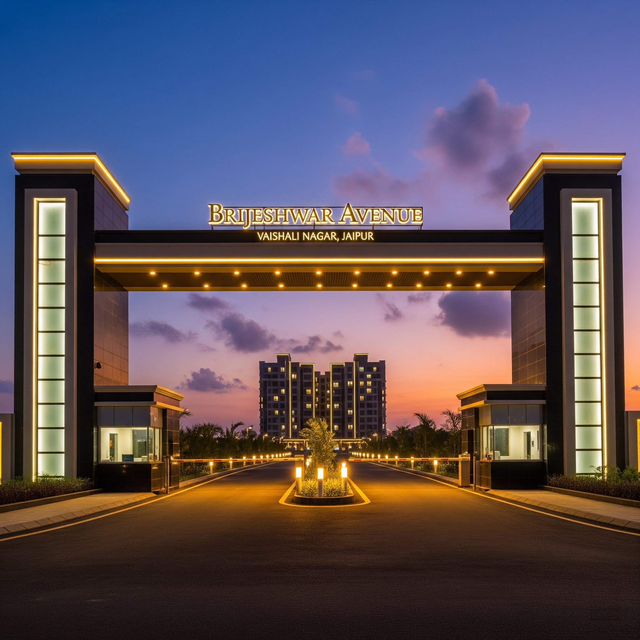 Brijeshwar Avenue gated township entrance Vaishali Nagar Jaipur