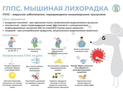 Специалисты Роспотребнадзора напоминают жителям о необходимости соблюдения мер профилактики ГЛПС
