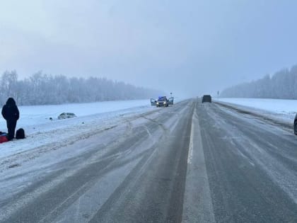 На саратовской трассе иномарка слетела в кювет. Двое в больнице