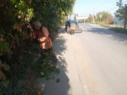 На территории Ленинского района ведутся работы по благоустройству территории