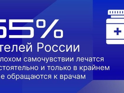 Более половины россиян обращаются к врачам в крайнем случае