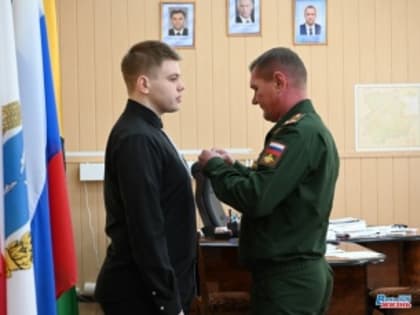 Медаль «За отвагу» вручена нашему земляку Илье Ерофееву