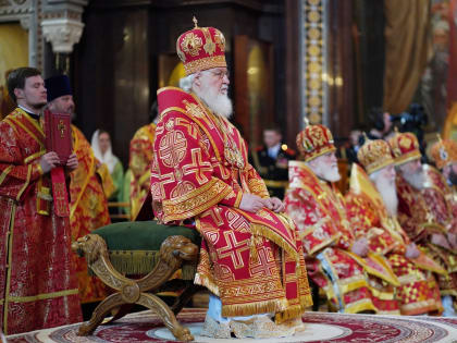 Патриаршая проповедь в день памяти великомученика Георгия Победоносца после Литургии в Храме Христа Спасителя