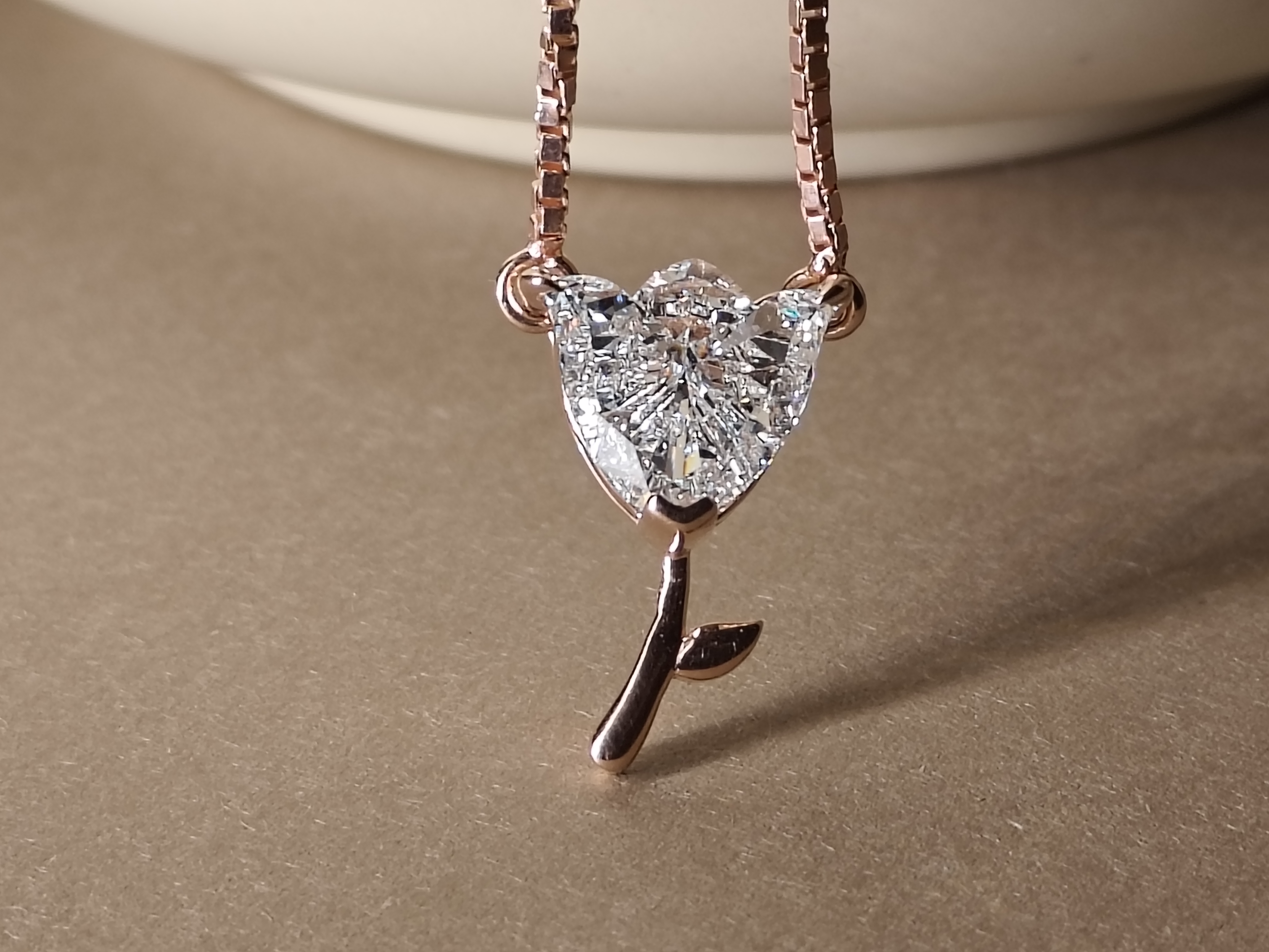The Tulip Cut Diamond Necklace