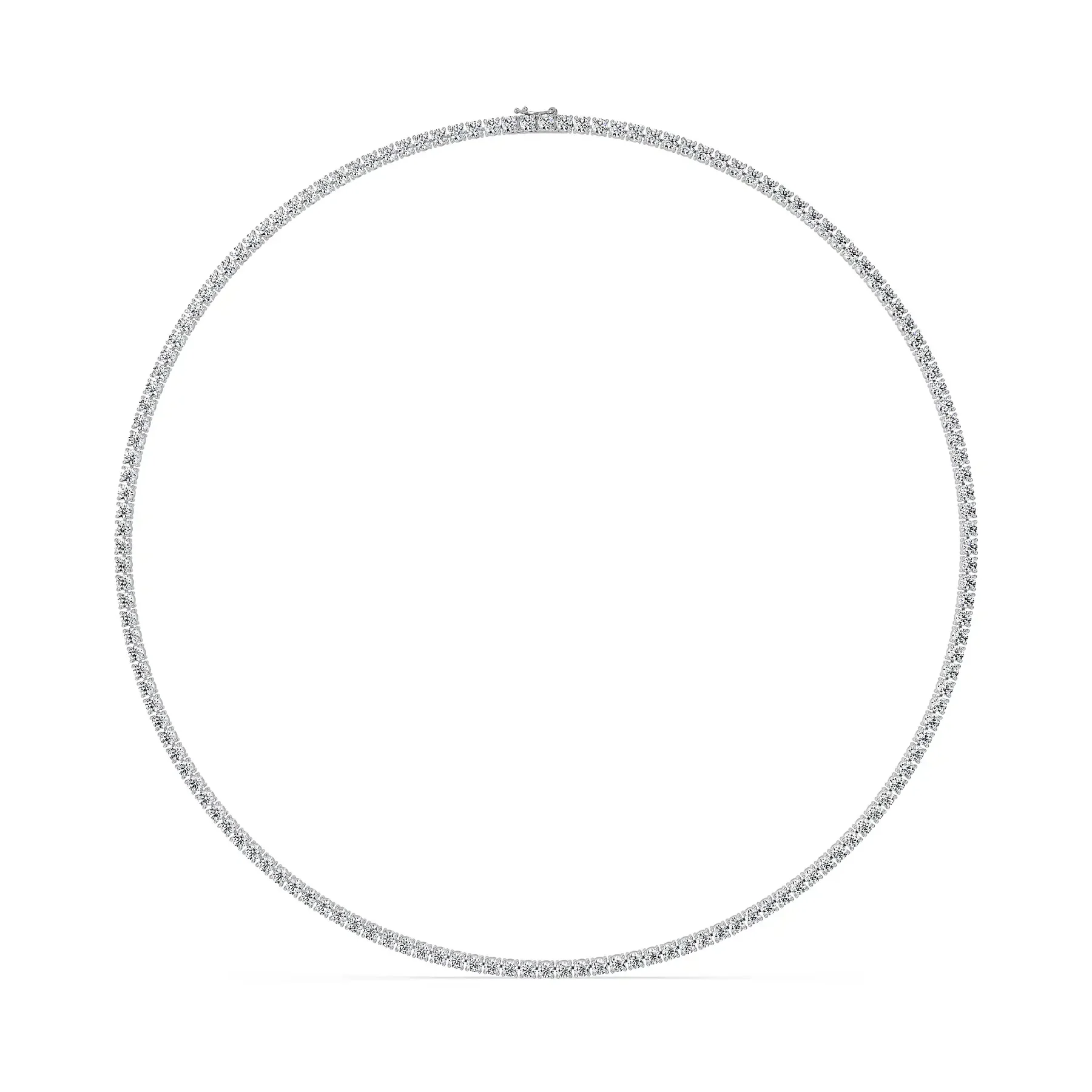 The Royal Diamond Tennis Necklace detail