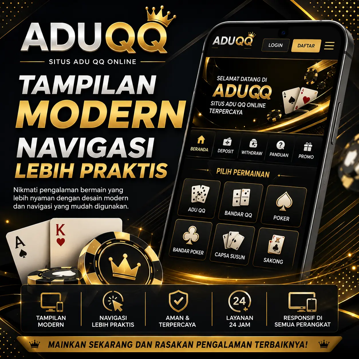 ADUQQ: Situs Adu QQ Online dengan Tampilan Modern dengan Navigasi yang Lebih Praktis