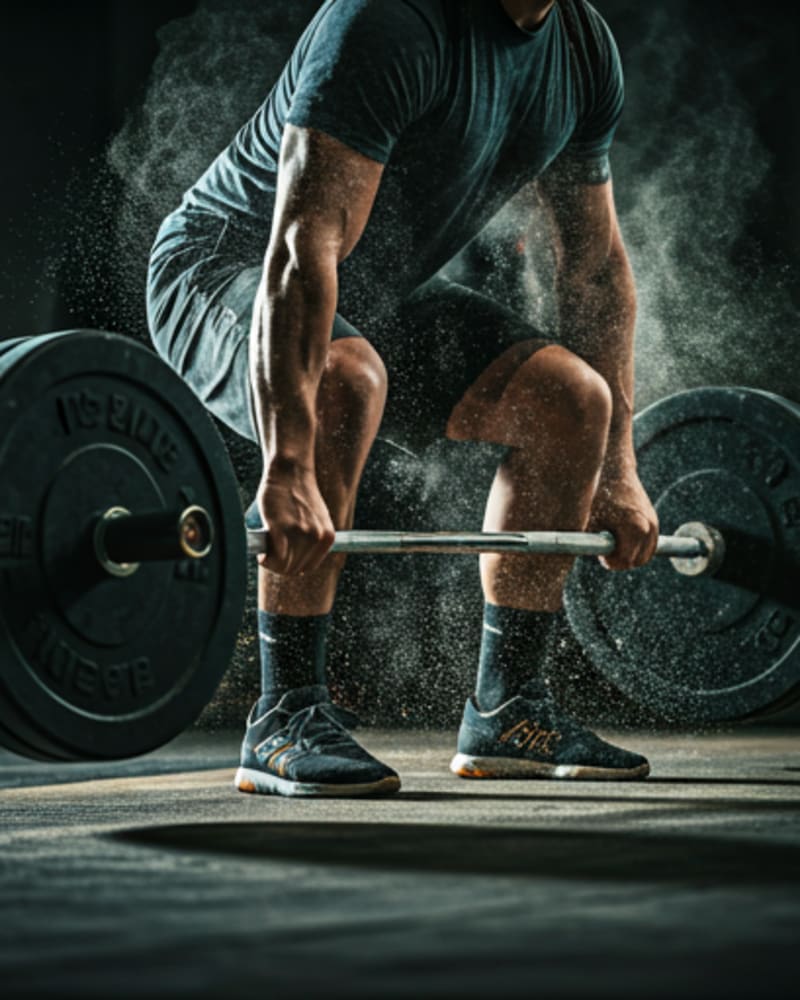 Área de musculação com equipamentos Hammer Strength