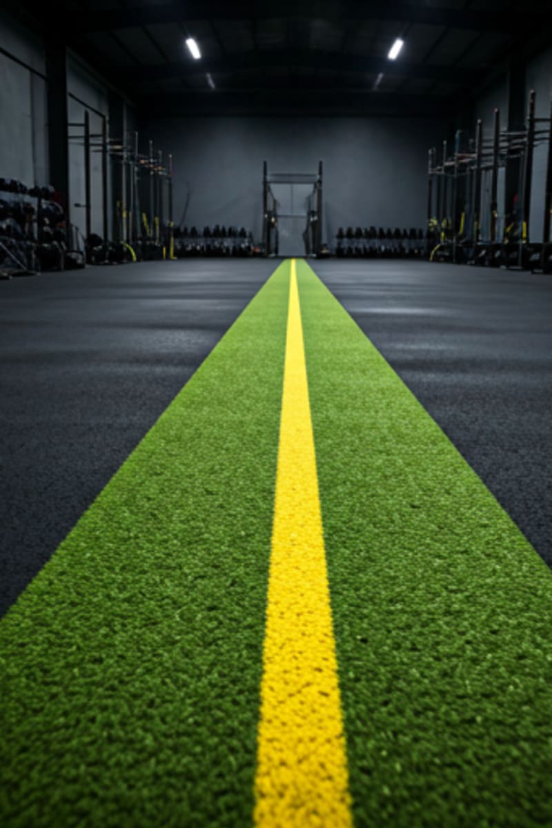 Pista de corrida indoor da academia premium AXION