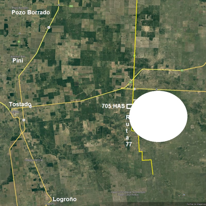 VENTA CAMPO 705 HAS. ZONA TOSTADO, SANTA FE