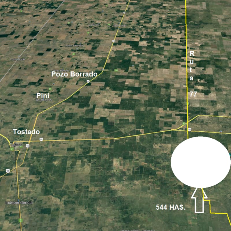 VENTA CAMPO 544 HAS. ZONA TOSTADO, SANTA FE