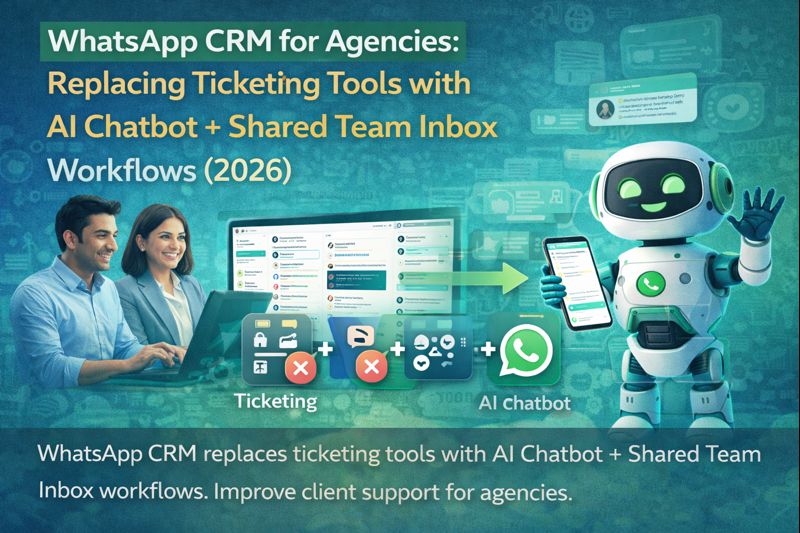 WhatsApp CRM for Agencies: Replace Ticketing with AI Chatbot + Shared Team Inbox