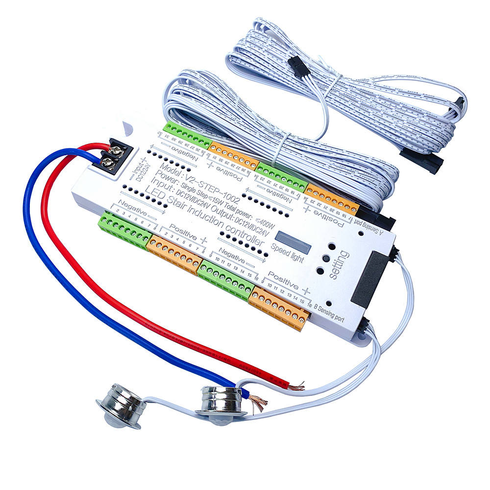 Staircase Controller Aluminium Body | Digital Display | 32 Channels | 12V/24V Support