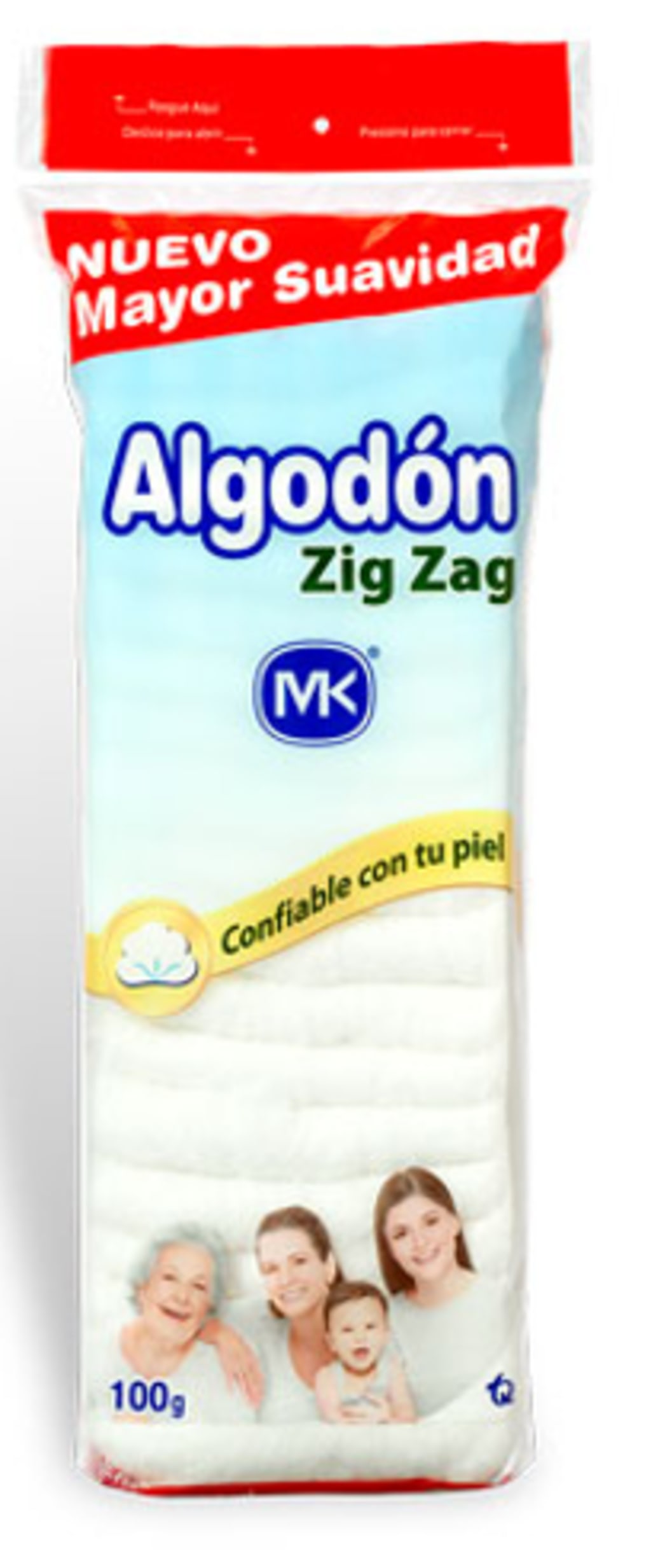 ALGODON MK ZIG ZAG 100 GRAMOS