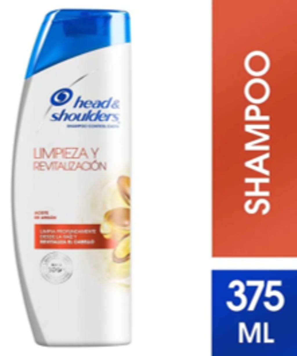 CHAMPU H&S REVITALIZACION AC ARGAN 375 ML x 12
