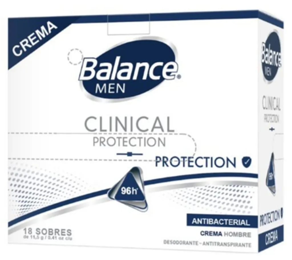 DESODORANTE BALANCE CREMA COJIN CLINICAL MEN x 18 SOBRES