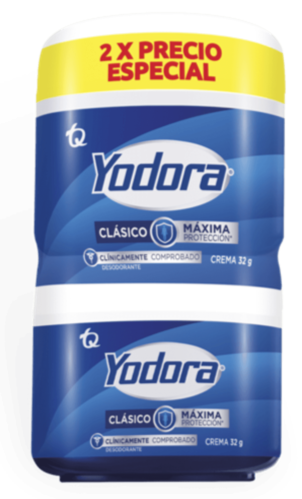 DESODORANTE YODORA CREMA 32 GRAMOS x 2 $ ESPECIAL