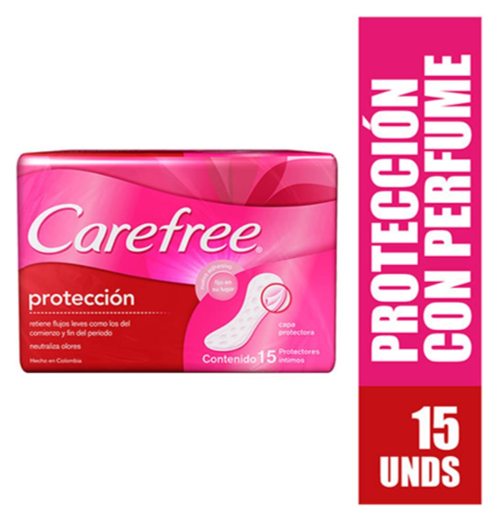PROTECTOR CAREFREE REGULAR CON PERFUME 15 UNDS