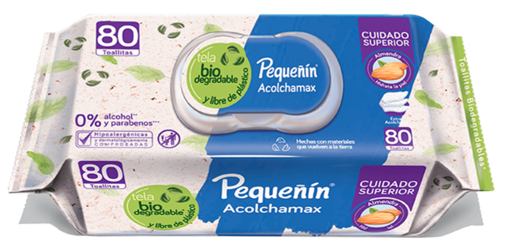 TOALLITAS HUMEDAS PEQUEÑIN ACOLCHAMAX 80 UNDS x 12