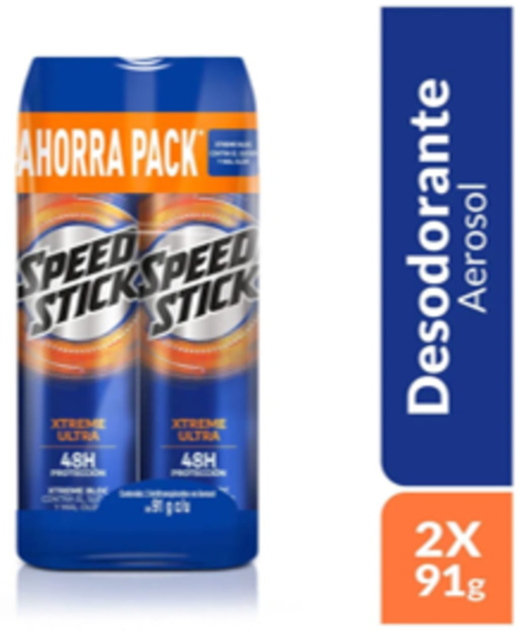 DESODORANTE SPEED STICK AEROSOL XTREME ULTRA x 2 (91 GR C/U)