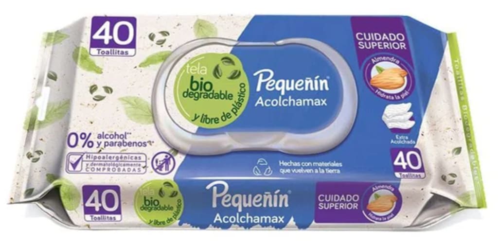 TOALLITAS HUMEDAS PEQUEÑIN ACOLCHAMAX 40 UNDS