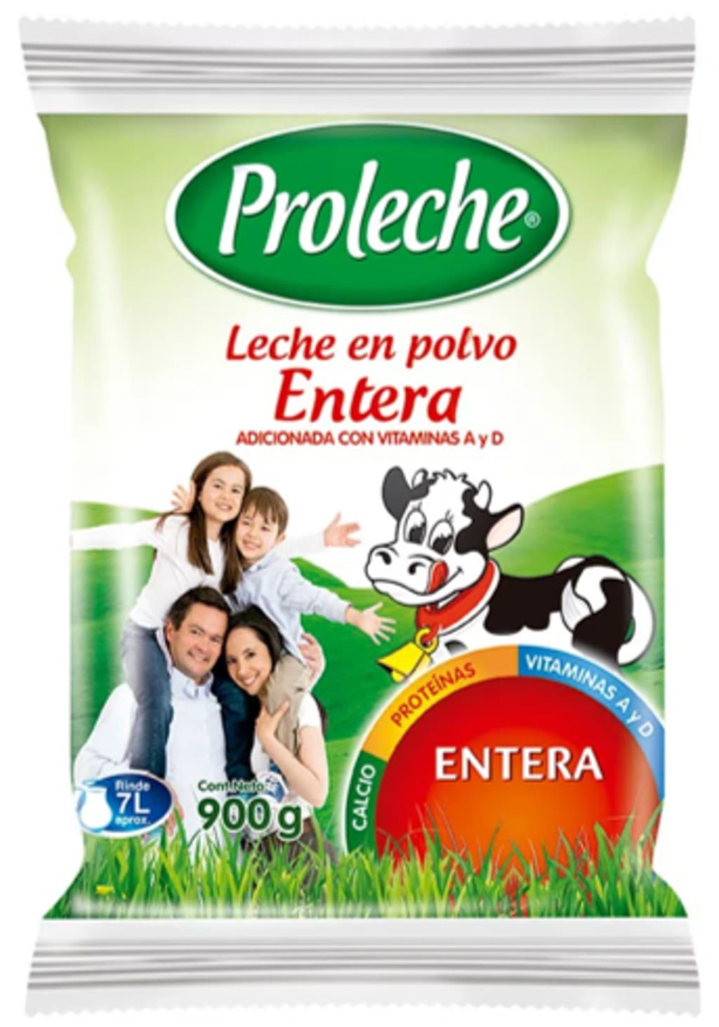 LECHE EN POLVO PROLECHE ENTERA BOLSA 900 GRS x 12