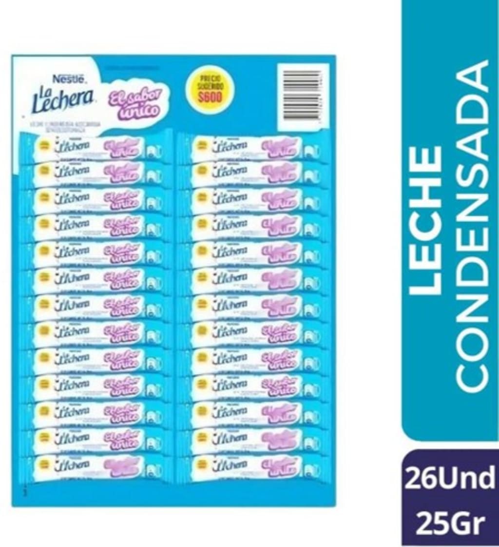 LECHE COND. LA LECHERA STICK 25 GRS x 26 SOBRES x 12