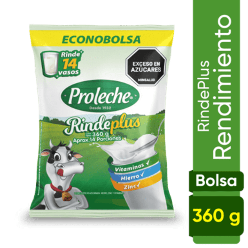 LECHE EN POLVO PROLECHE RINDEPLUS BOLSA 360 GRS x 30