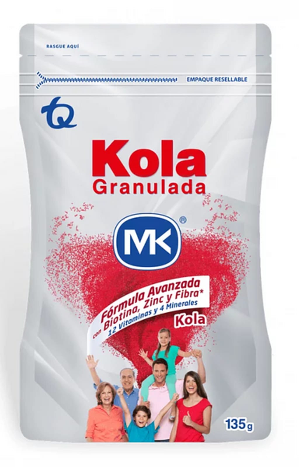 KOLA GRANULADA MK DOYPACK 135 GRAMOS x 12 UNIDADES