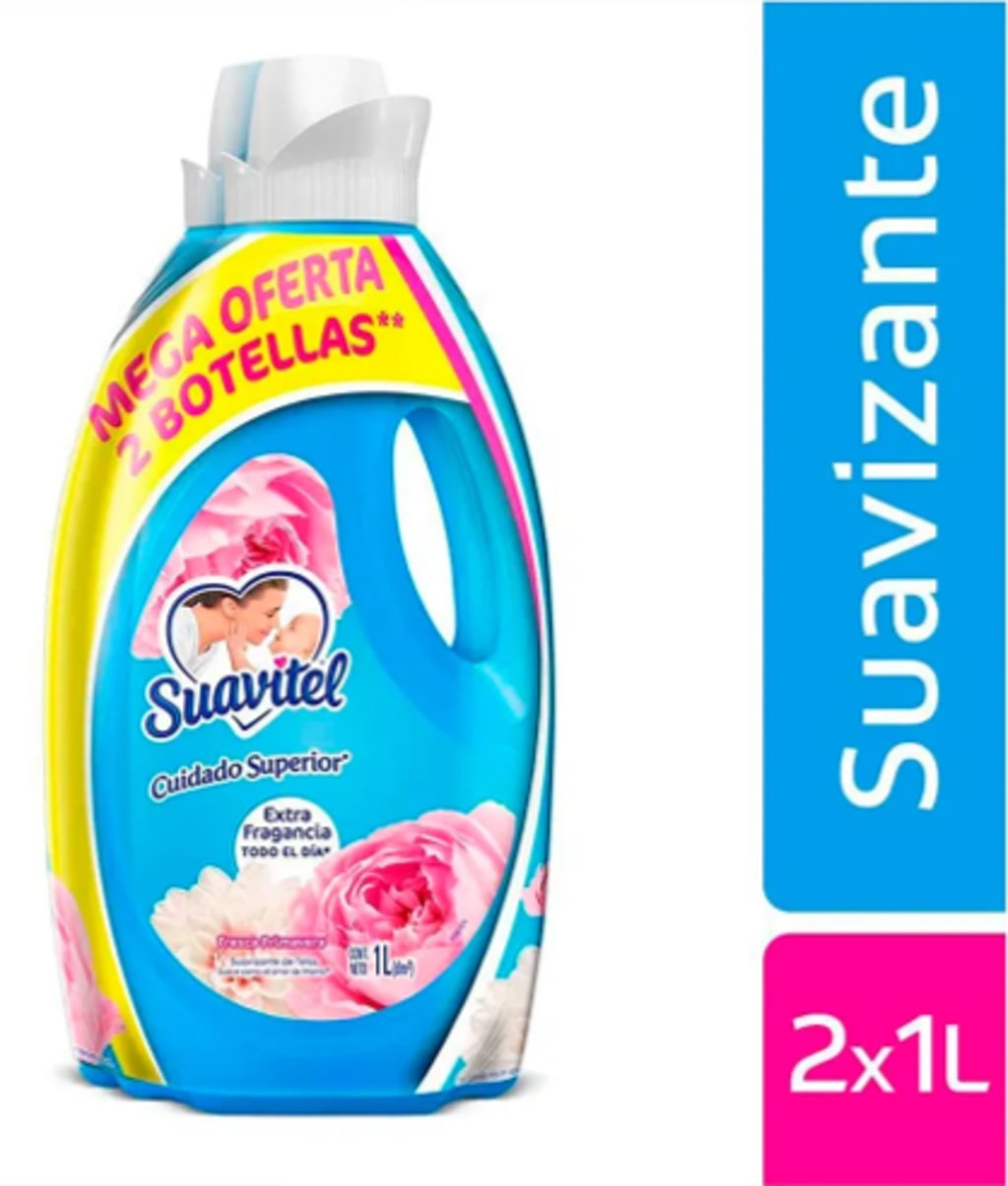 SUAVIZANTE SUAVITEL SUP FRESCA PRIMAVERA AZUL 1000 ML x 2$ES