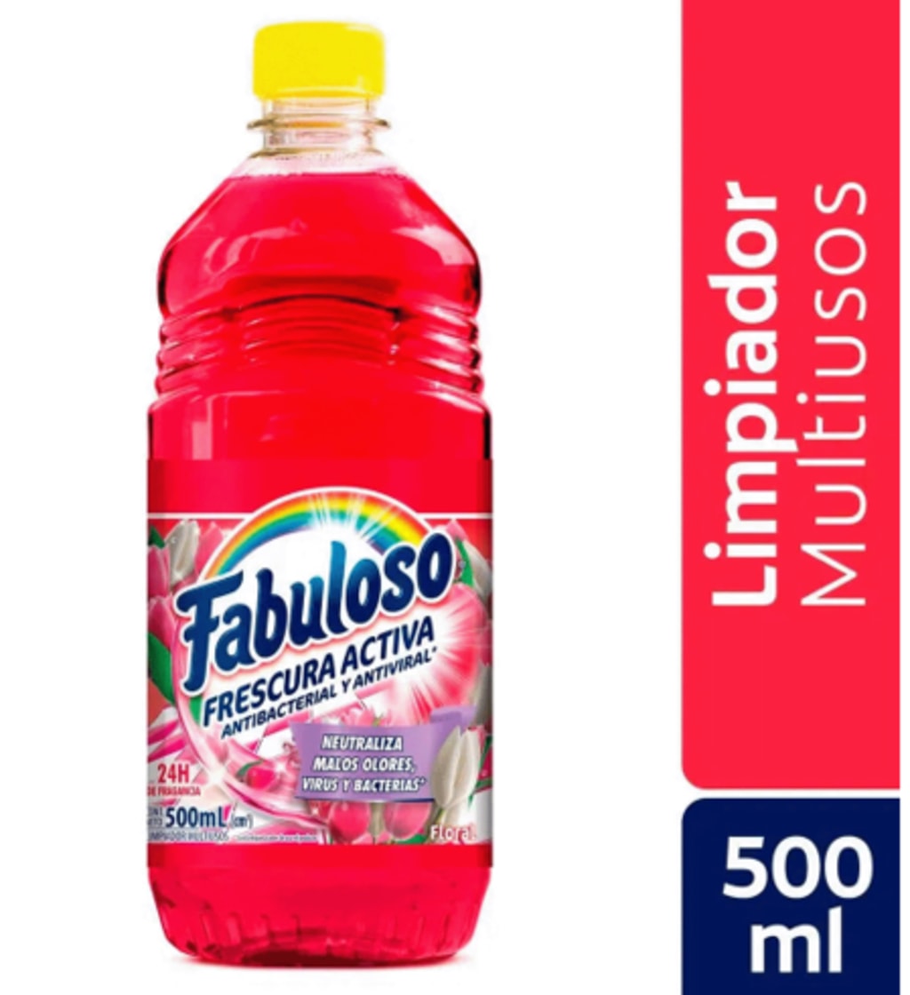 LIMPIADOR FABULOSO FLORAL FRASCO 500 CC