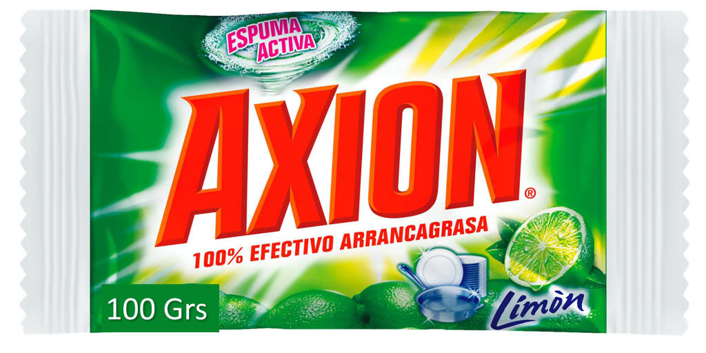 LAVAPLATOS AXION BARRA LIMON 100 GRS x 84