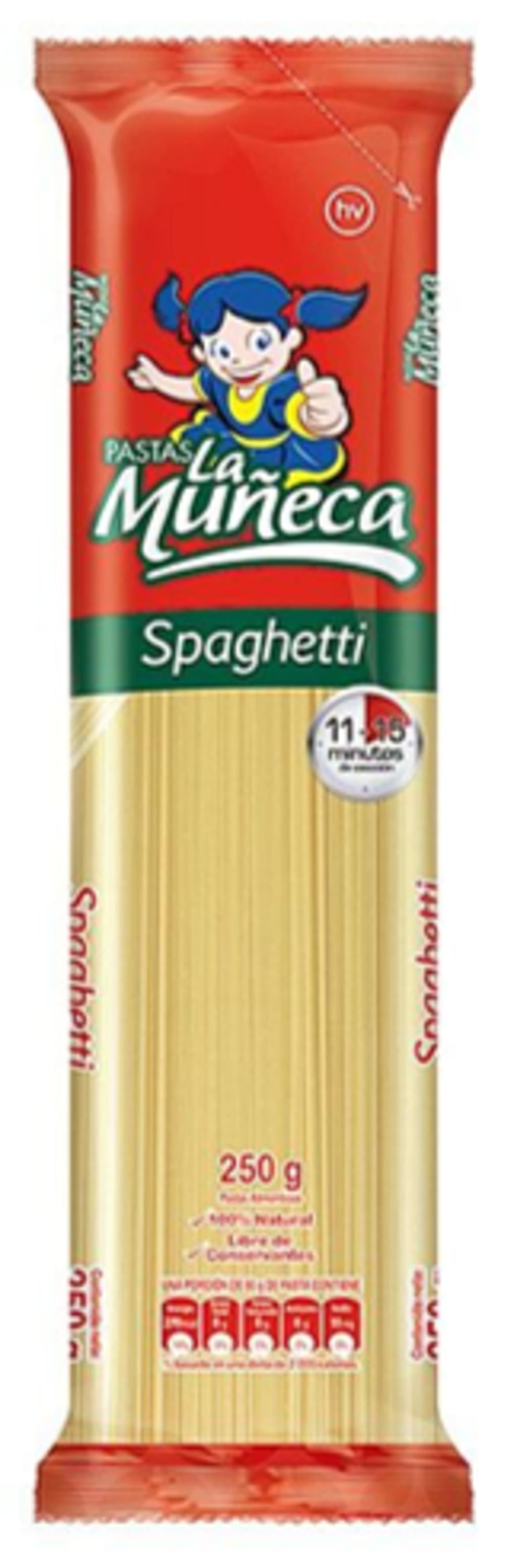 PASTA LA MUÑECA SPAGUETTI 250 GRS