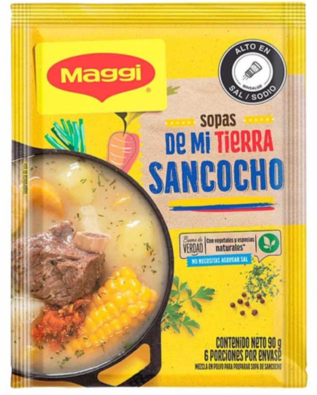 SOPA DEL DIA MAGGI SANCOCHO 90 GRS x 24 SOBRES