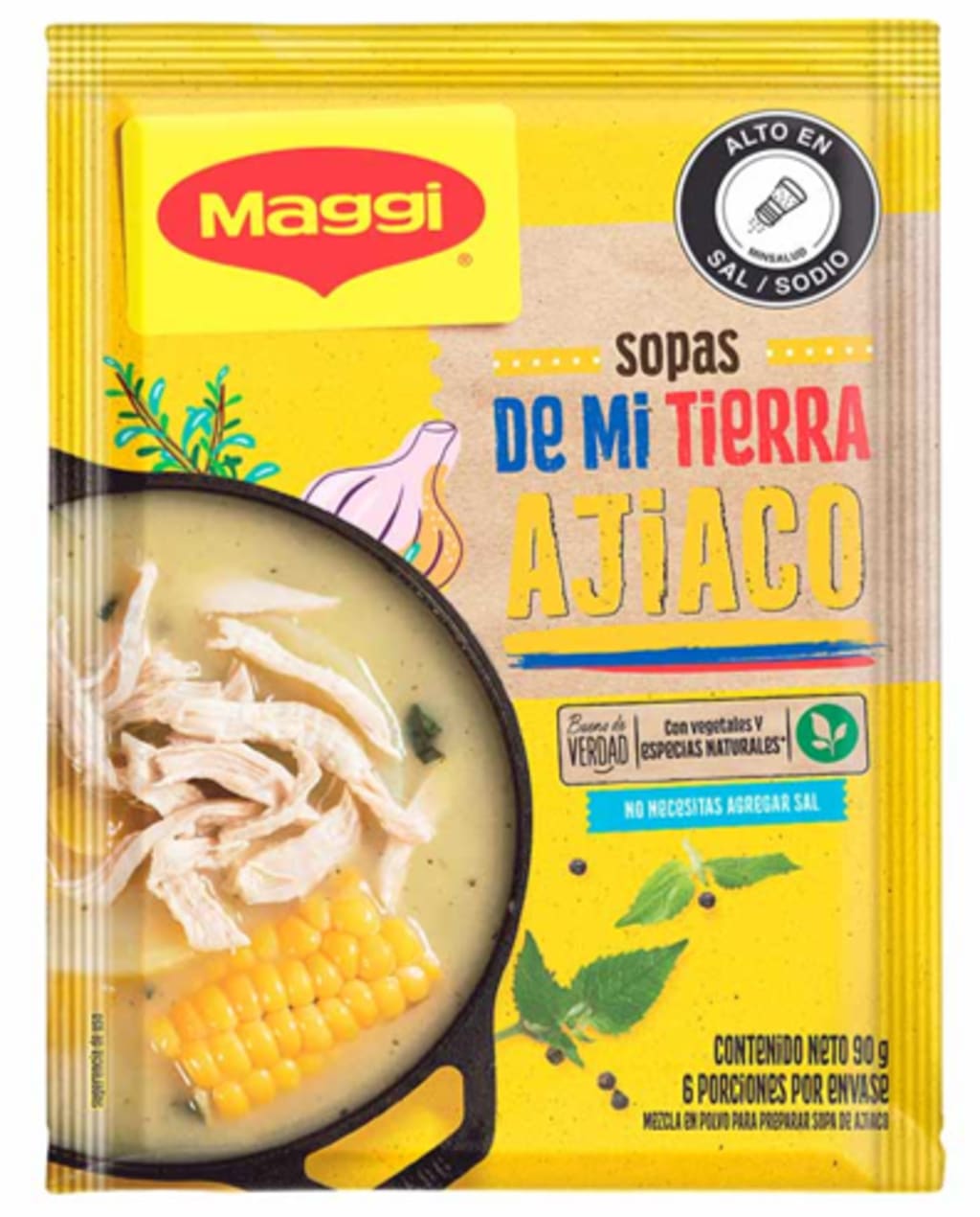 SOPA DEL DIA MAGGI AJIACO 60 GRS SOBRE