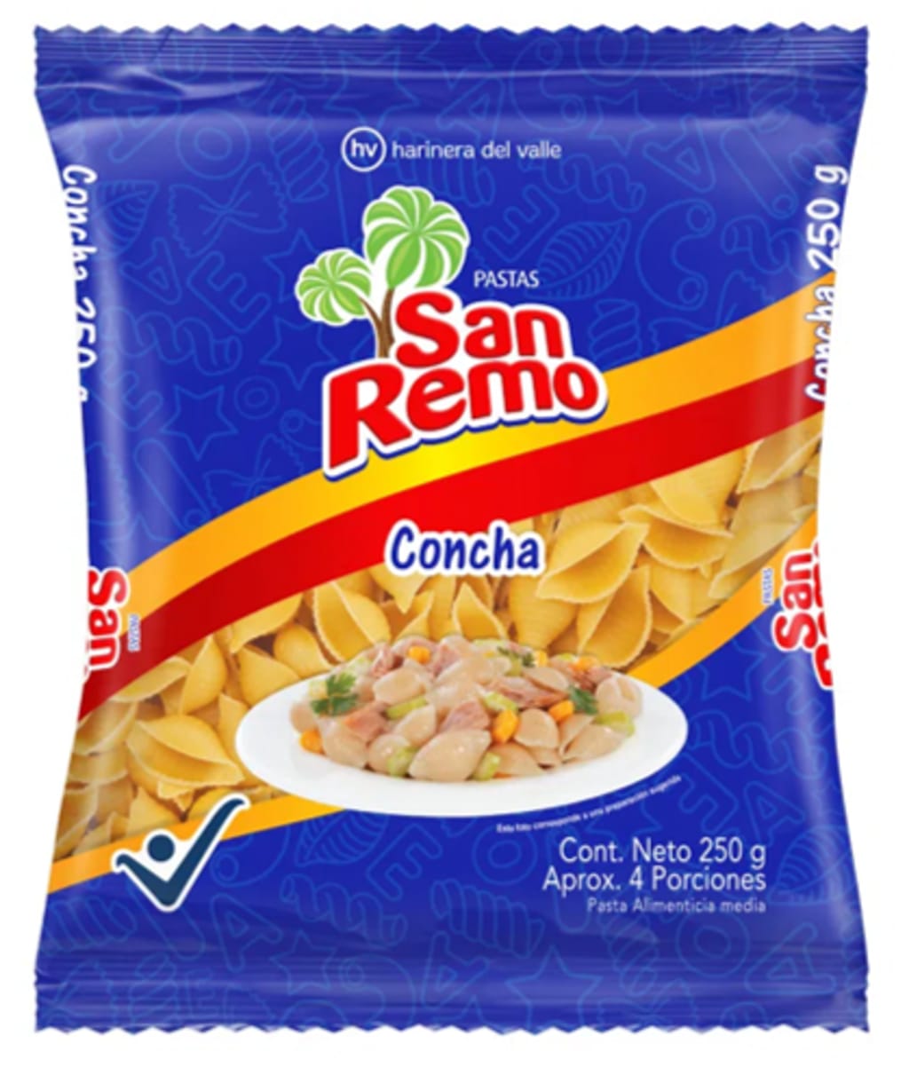PASTA SAN REMO CONCHA 200 GRS x 24