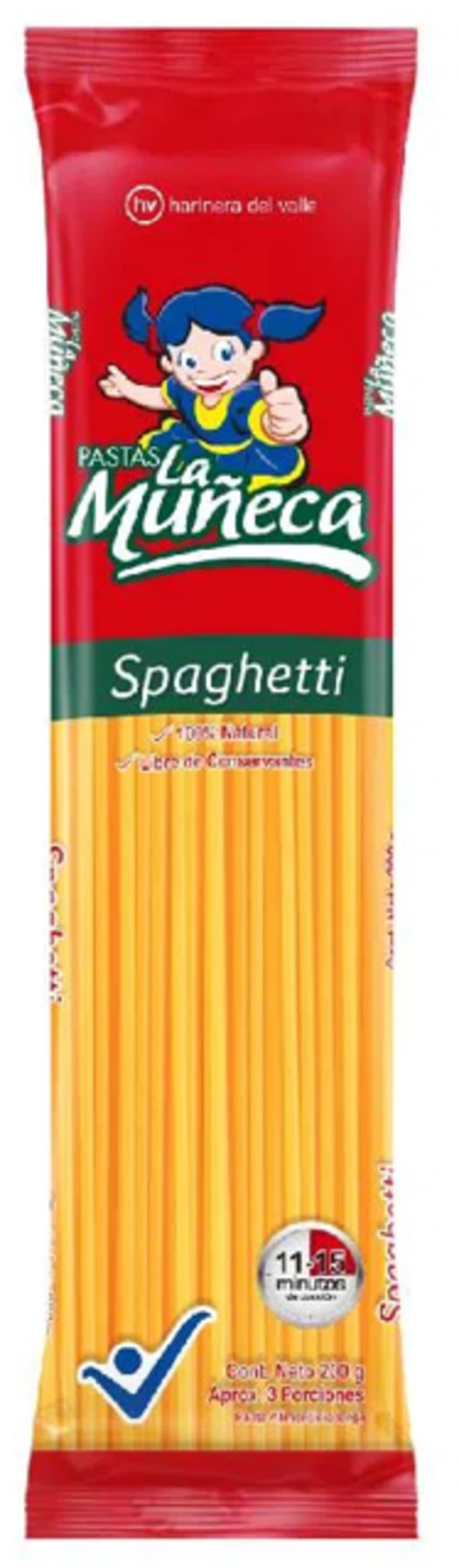 PASTA LA MUÑECA SPAGUETTI 200 GRS x 24