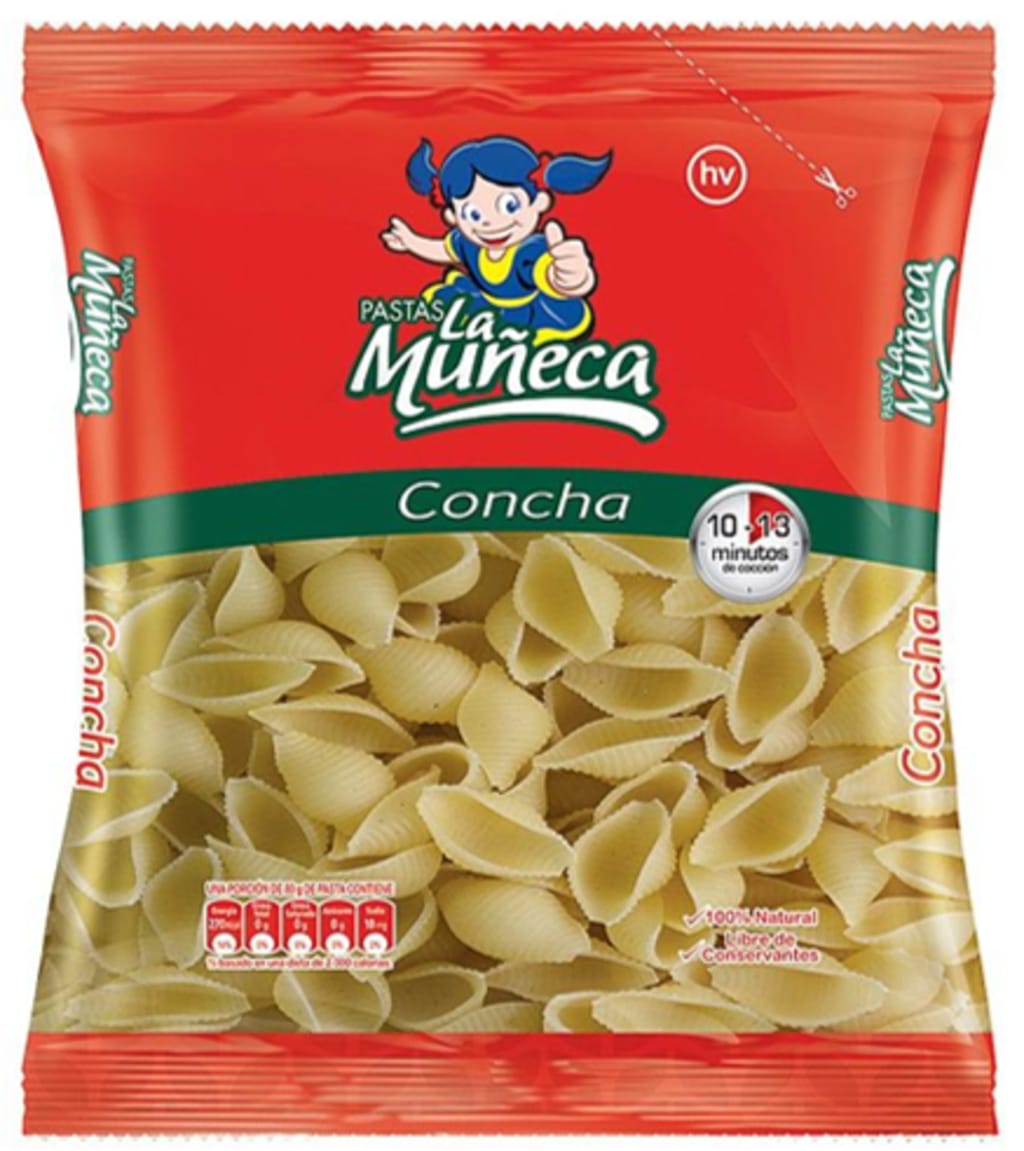 PASTA LA MUÑECA CONCHAS 200 GRS
