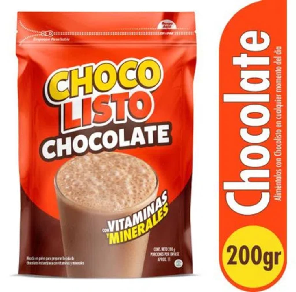 CHOCOLISTO BOLSA 200 GRAMOS x 44 UNDS