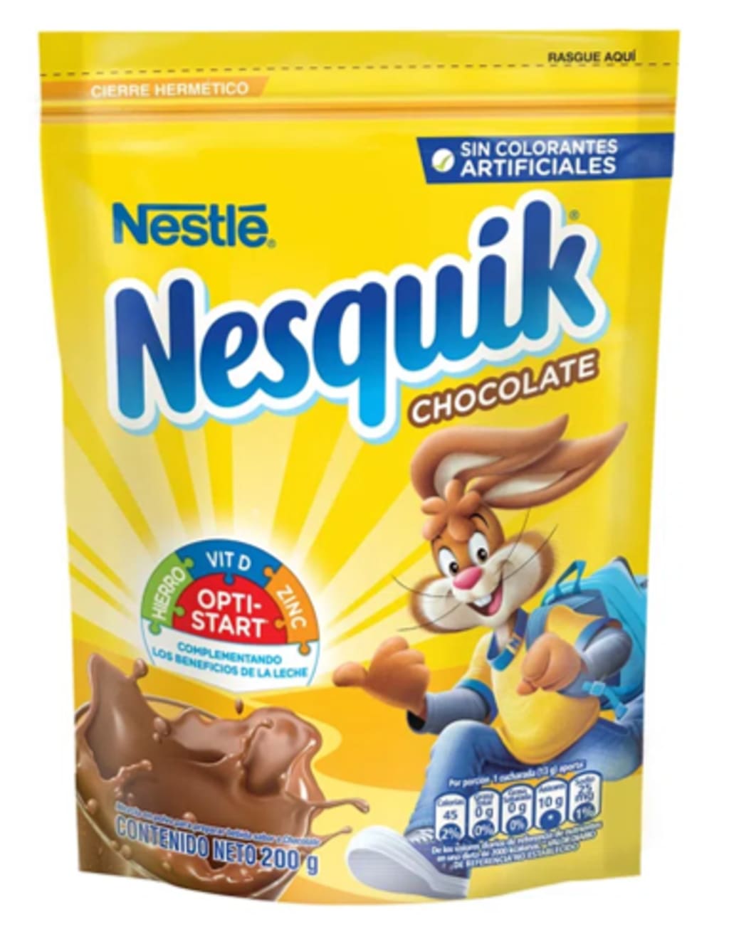 NESQUIK BOLSA CHOCOLATE 200 GRS x 16