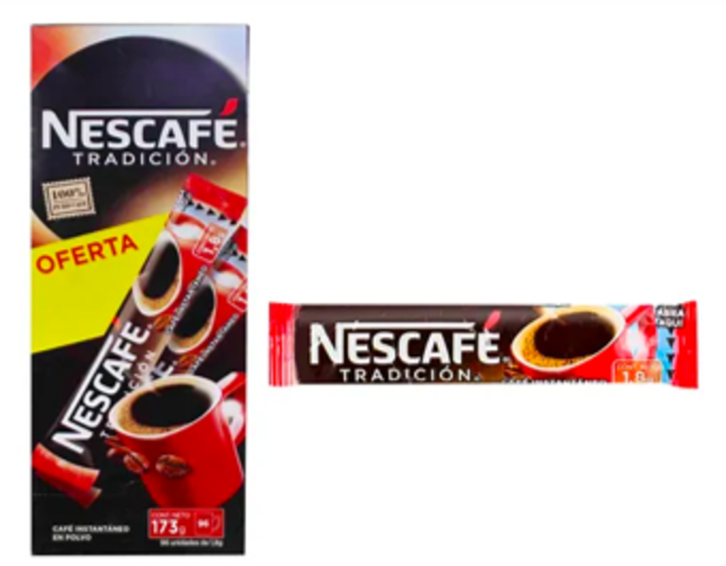 CAFE NESCAFE STICK BOMBONERA 270 SOBRES x 6