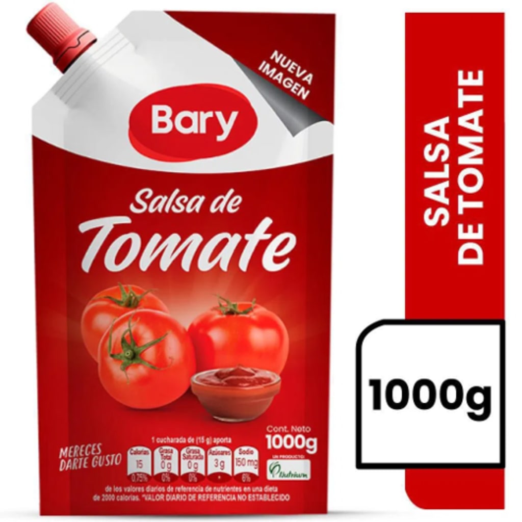 SALSA TOMATE BARY DOYPACK CON VALVULA 1000 GRS x 12